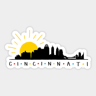 Cincinnati Skyline Sticker